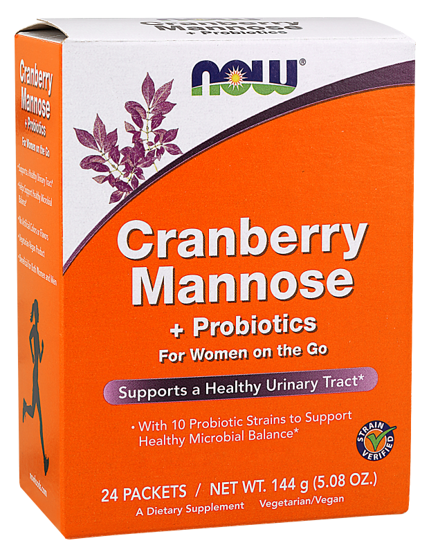 Now Cranberry Mannose + Probiotic 24 Sachets